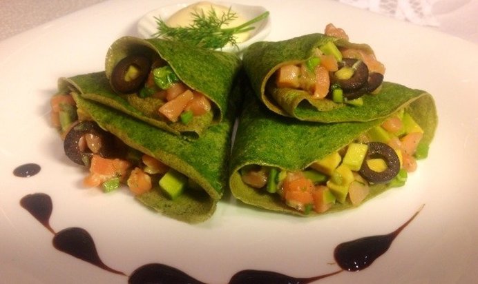 Шпинатные блинчики