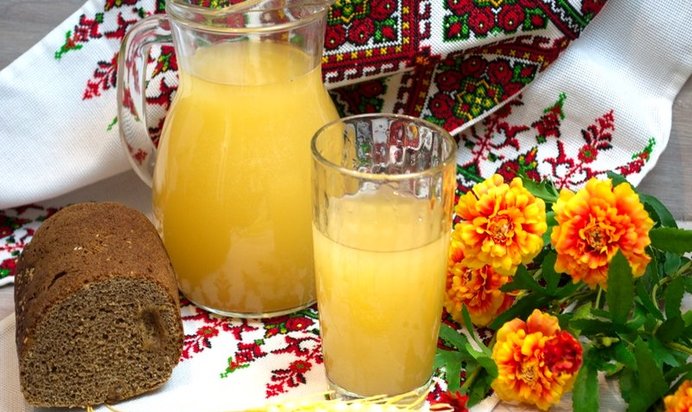 Квас из бородинского хлеба