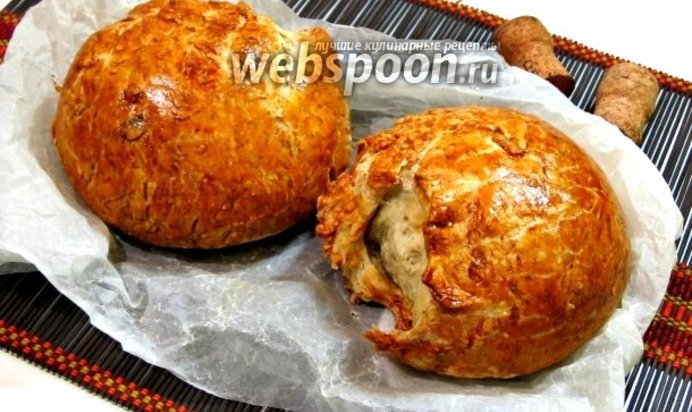 Овернский хлеб со шкварками