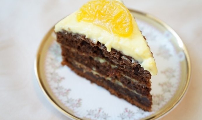 Шоколадный торт на кипятке