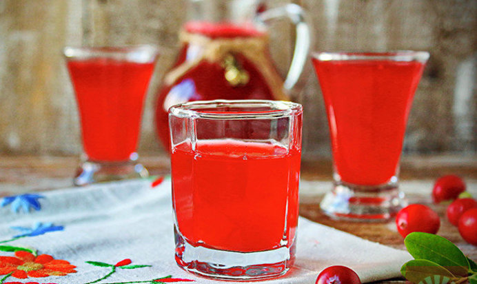 Морс из брусники