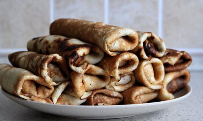 Сытные блинчики с начинкой