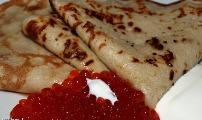 Блинчики с припеком и сыром