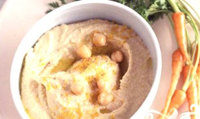 Хумус с лимоном и чесноком