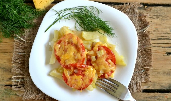 Вегетарианская запеканка из картофеля