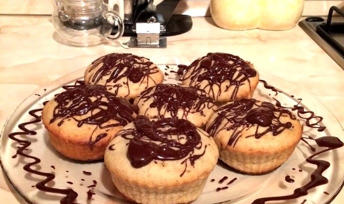 Банановые маффины за 30 минут