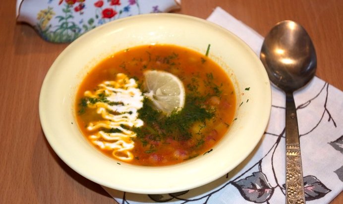 Солянка с картошкой