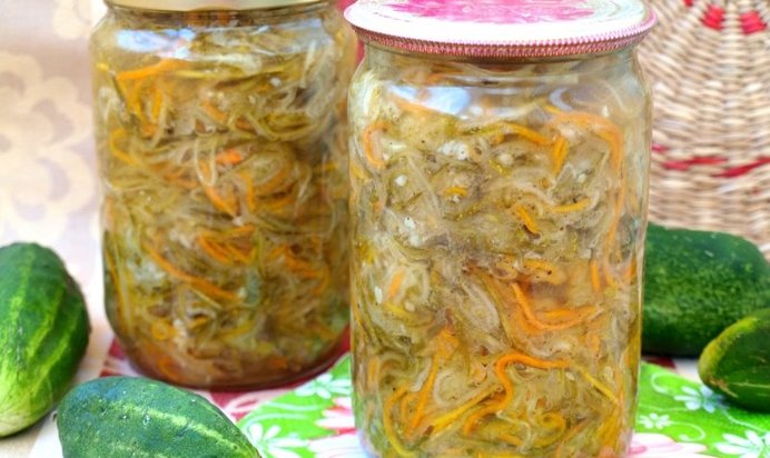 Огуречный салат по-корейски на зиму