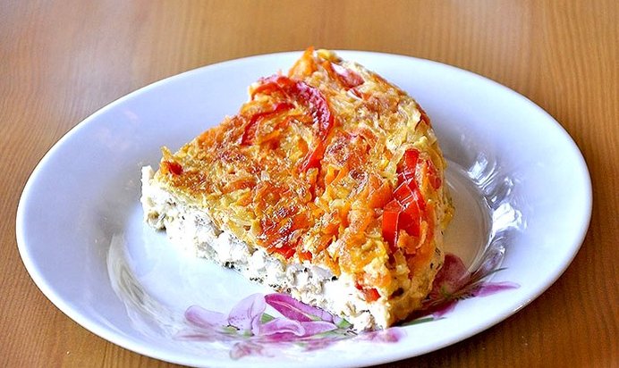 Запеканка из куриной грудки
