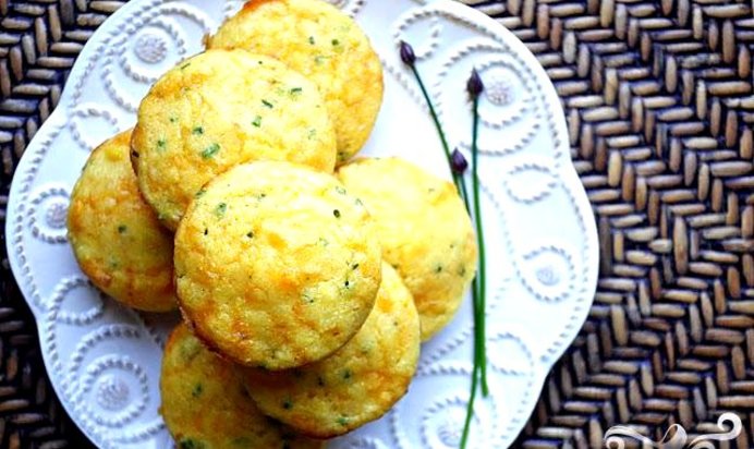 Кукурузные маффины с сыром Чеддер