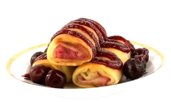 Блинчики с черешней