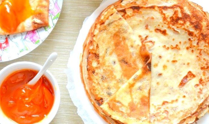 Тонкие блины на кефире