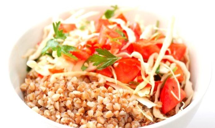 Каша гречневая с брюквой