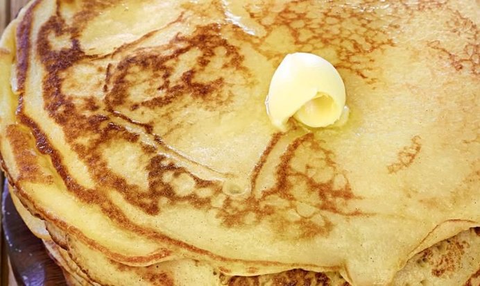 Пышные дрожжевые блины