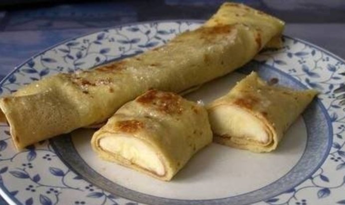Блинчики с бананом