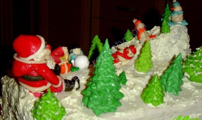 Новогодний торт Зимняя сказка