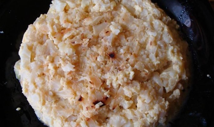 Запеканка из цветной капусты с сыром