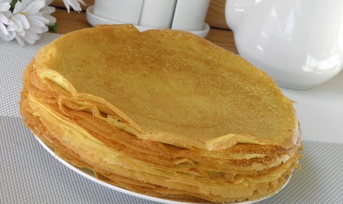 Вкусные блинчики на молоке