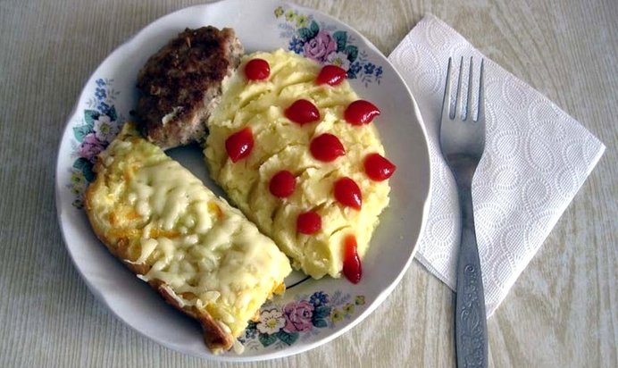 Запеканка из патиссонов