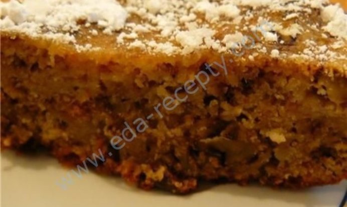 Банановый кекс с орехами