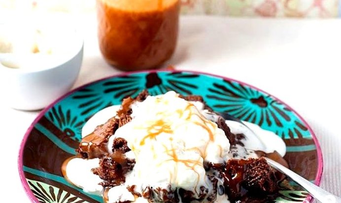 Хлебный пудинг с шоколадом