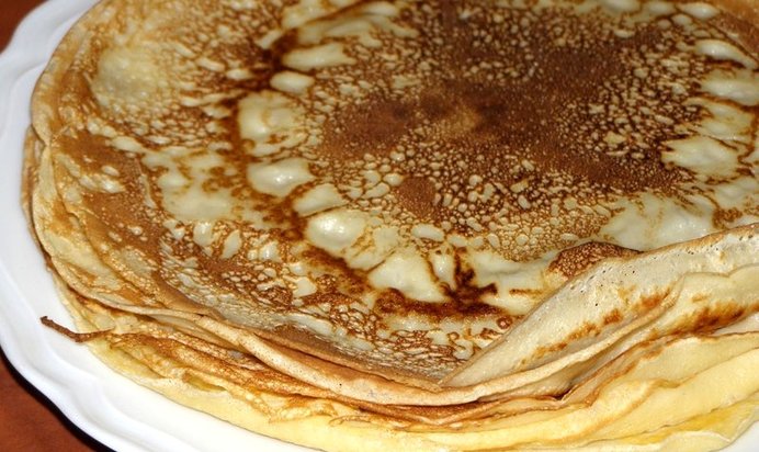 Блины на молоке без яиц