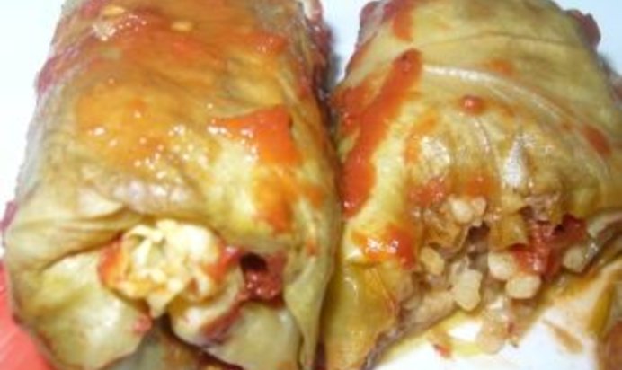 Пряные голубцы с булгуром