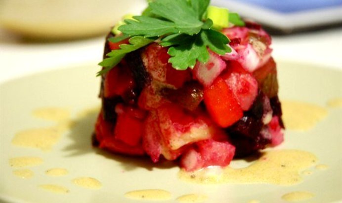 Винегрет с дижонской горчицей