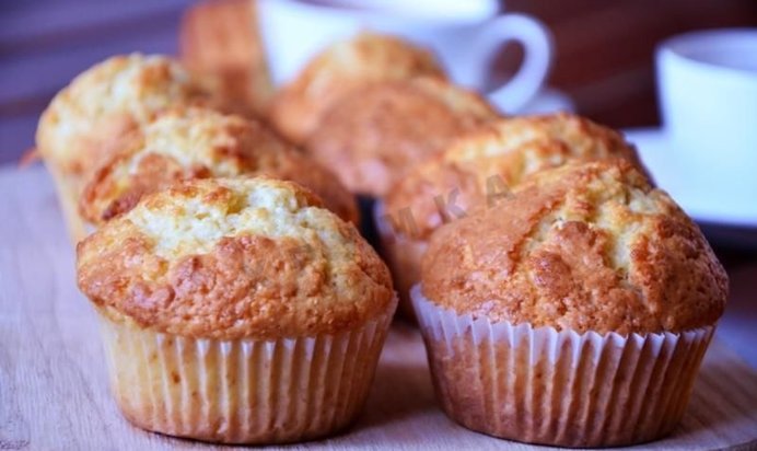 Маффины с кокосовой стружкой