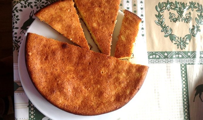 Ванильная творожная запеканка со сметаной