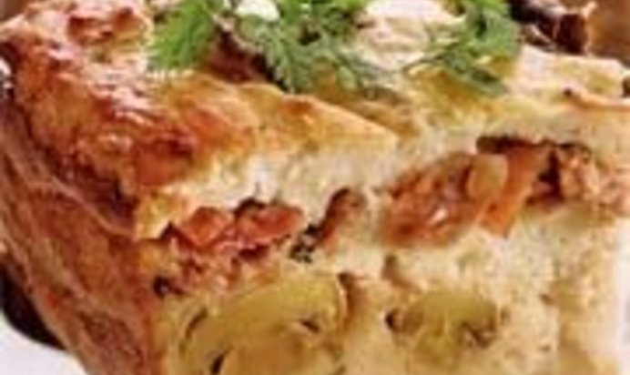 Картофельная запеканка с грибами