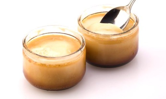 Печеный сливочный крем из кленового сиропа