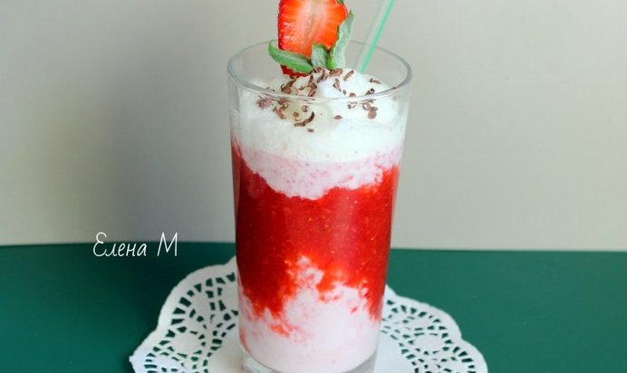 Клубничный коктейль