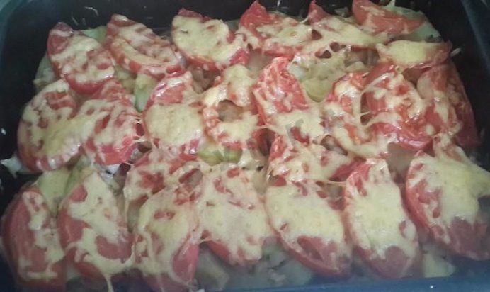 Запеканка с кабачками
