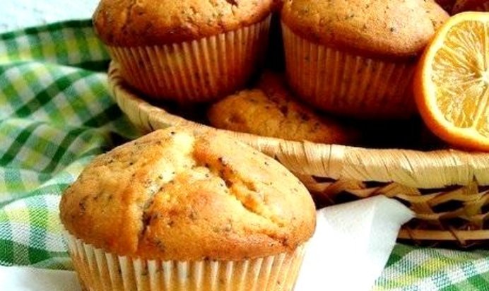 Лимонно-маковые маффины