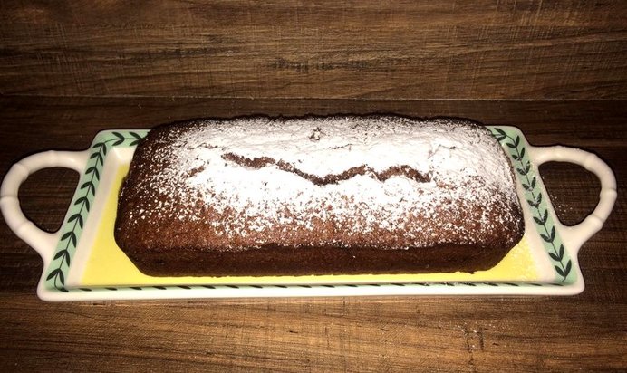 Банановый кекс с шоколадом