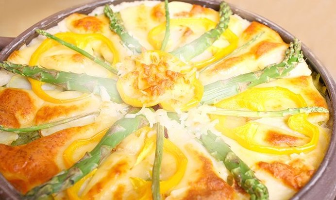 Овощная запеканка с горчичным маслом