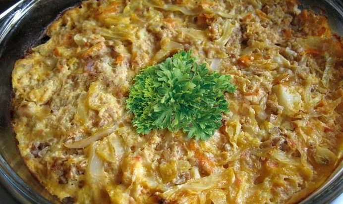 Гречневая запеканка с овощами