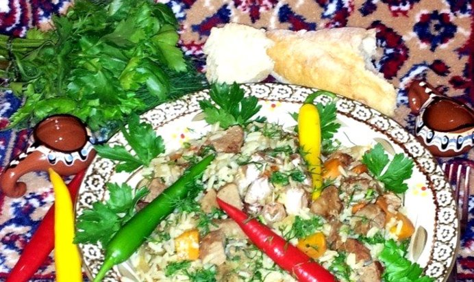 Пилав из баранины в мультиварке