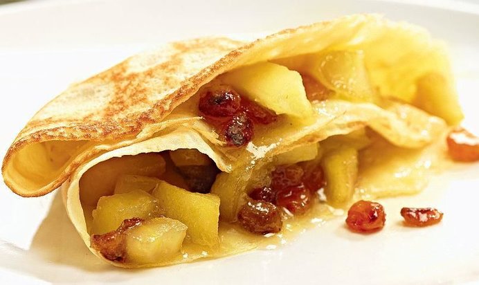 Блинчики с яблоками