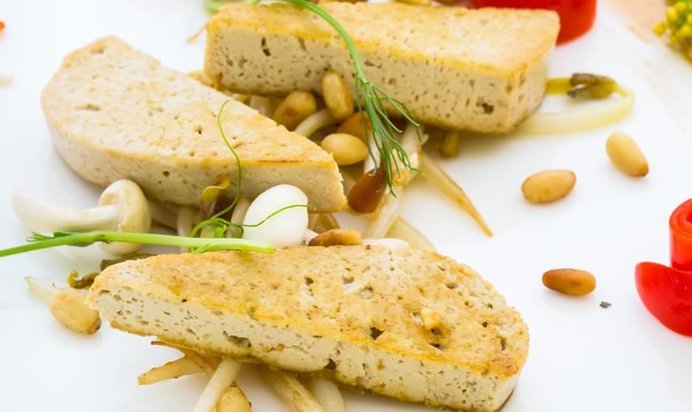 Жареные овощи с тофу