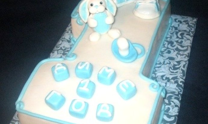 Торт Единичка для мальчика