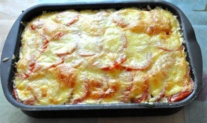 Запеканка из кабачков с фаршем