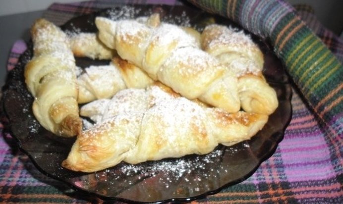 Круассаны с шоколадом