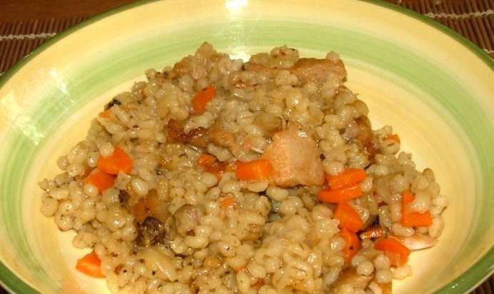Перловая каша с мясом