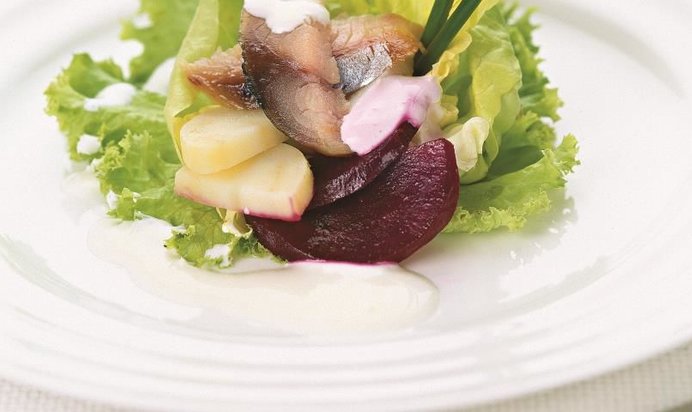 Блинчики с творогом и клюквой