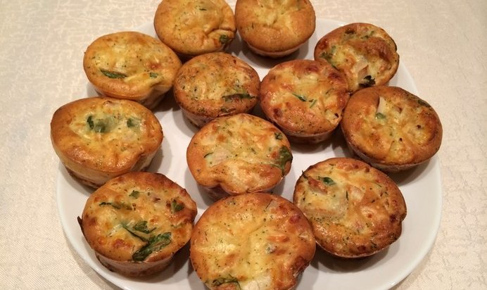 Куриные маффины с сыром