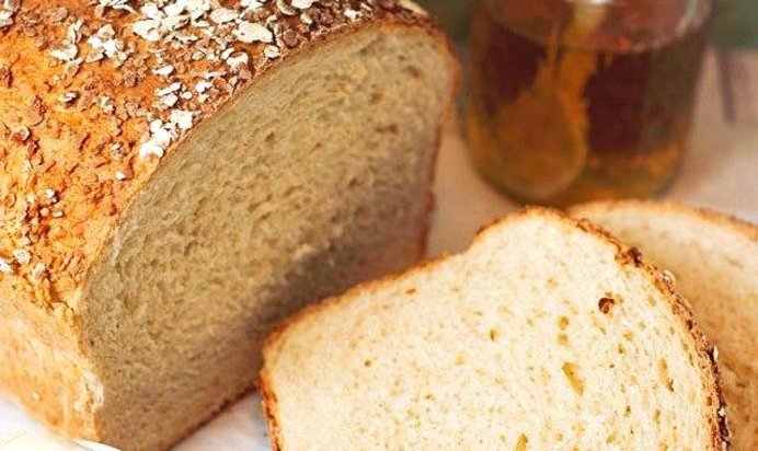 Медовый хлеб с овсяными хлопьями