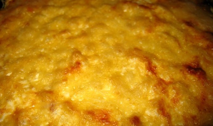 Куриная запеканка с овощами и сметаной