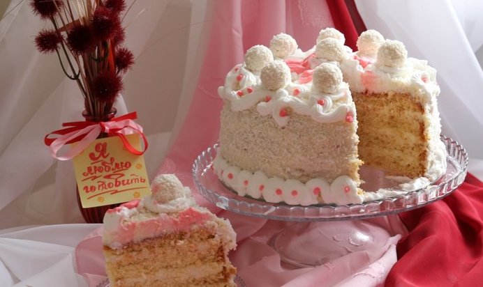 Кокосовый торт